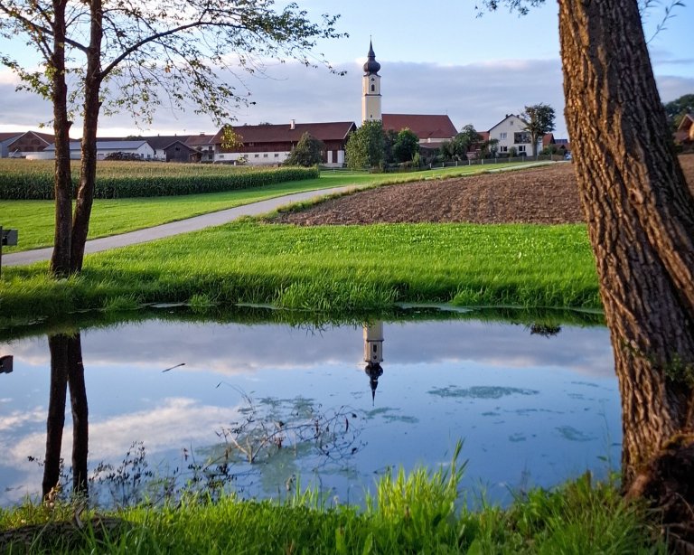 Foto von Eike Brenner - Blick vom Löschweiher  auf  Wippstetten