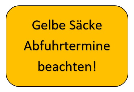 gelbe Säcke