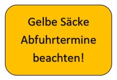 gelbe Säcke